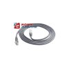 Kabel LAN kat.5e UTP 7,5m cross szary krosowany