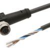 Kabel Konfekcjonowany Jednostrony Złącze M12 Żeńskie 5-Pinowe Kątowe Wolny...