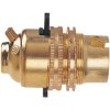 Dencon 101NB BC Brass 1/2in Switched Lamp Holder