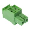 2-Way 3.81mm Vertical Pluggable Terminal Block Green 8A 300V
