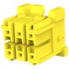 Plug housing, 6 pole, pitch 3.3 mm, straight, yellow, 4-1971905-3