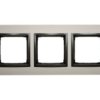 Simon 54 Nature Ramka Potrójna Metal Satynowy Mrok Drn3/80 Wmdz-0130Xs-080