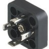 Valve panel plug, DIN shape A, 3 pole + PE, 300 V, 0.08-1.5 mm², 932430100