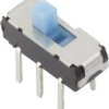 Przełącznik suwakowy 6 V/DC 0,3 A 2 x wyłącz/włącz YSS-1210 1 szt.