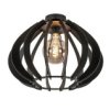 Lampa Sufitowa Drewno 1Xe27 Nora Black