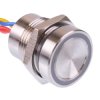 PBAR1AFB000A0W APEM White illuminated 5VDC Momentary NO 16mm Piezo Switch Prewired IP68