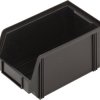 Alutec 1394004197 ESD Skrzynka magazynowa CB4MC (S x W x G) 145 x 125 x 235 mm czarny 1 szt.