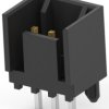 Pin header, 3 pole, pitch 2.54 mm, straight, black, 644487-3