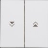 490338003 HK07 - surface double rocker with arrow symbol, Arctic white mat