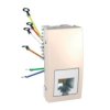 UNICA Gniazdo telefoniczne RJ12 1 moduł piaskowy MGU3.491.25 SCHNEIDER ELECTRIC