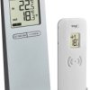 TFA Dostmann Funk-Thermometer LOGOneo Radiowy termometr cyfrowy srebrny 30.3071.54