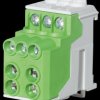 7110208 Sub-distribution terminal block, green, 2x25 mm² + 6x10 mm²