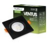 Oprawa Halogenowa Podtynkowa Ruchoma Kwadratowa Czarna Gu10 Mr16 Ventus Lumiled
