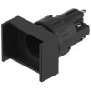 EAO 51-121.0252 Illuminated pushbutton mom SA 1NC+1NO ST 18x24 gold/silver