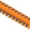 PCB terminal, 10 pole, pitch 5.08 mm, AWG 26-14, 15 A, screw connection, orange, 1234620000
