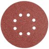 Krążki ścierne 150 mm, K40, 5 szt., z 8 otworami /5kpl./