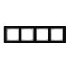 SEDNA DESIGN & ELEMENTS Ramka 4 poczwórna szkło czarne SDD361804 SCHNEIDER ELECTRIC