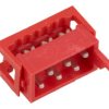 Wtyk; Micro-Match; MMW-06; 6 torów; 2x3; proste; 1,27mm; cynowane; na taśmę; zaciskany; 1A; 100V; Connfly; RoHS