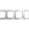 As Ramka Poczwórna Srebro R-4G/18