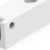 Poke-in connector, 1 pole, pitch 4 mm, straight, natural, 5-2834006-1