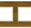 DANTE Ramka poczwórna drewno LIGHT OAK 4522384
