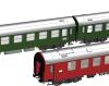 Wagon osobowy Piko H0 58221 Zestaw 3 wagonów Y D 300 „Set 2” DR, skala H0