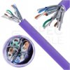 Kabel sieciowy U/FTP kat.6A skrętka 4x2x0,57mm wewnętrzny B2ca bezhalogenowy LSOH fioletowy Molex