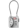 YALE YTP3/32/350/1 TSA Padlock 32mm, Silver, 3-Digit, Wire Shackle