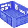Pojemnik na sztaplowania, 34 l Hxdł. X szer. 170x600x400mm, PP, ściany/podłoga, niebieski