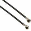 Coaxial cable, AMC plug (angled) to AMC plug (angled), 50 Ω, 0.81 mm micro cable, 1 m, A-1PA-081-01KB2