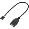 Renkforce RF-5719746 USB cable black 0.20 m USB 2.0 Pinheader 4-pin USB-A sock