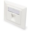Front plate, for Keystone module, 1 x RJ45, (W x H x D) 80 x 80 x 27 mm, white, DN-93811