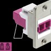 91100 LC duplex panel jack / socket, violet