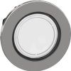 Pushbutton, illuminable, groping, waistband round, white, mounting Ø 30.5 mm, ZB4FW313