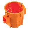 Puszka instalacyjna podtynkowa fi:60mm (62x63mm) IP30 bezhalogenowa LSOH z wkrętami, głęboka, szeregowa PAWBOL