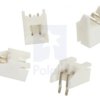 Pololu 2.5 mm JST XH-Style Shrouded Male Connector: 2-Pin, Right Angle Extended (4-Pack)