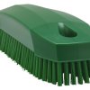 Szczotka do szorowania, dł. włosia: 17mm, Twardy, Zielony, PET, zastosowanie: Mycie rąk, pojemniki, powierzchnie,