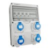 Rozdzielnica budowlana kempingowa TD-S/FI 4x230 gniazda Mennekes DV-7921