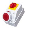 Zestaw gniazdo siłowe z wyłącznikiem 0-1 (zero jeden) 1x63A/5p/400V IP65 63-18N 936371 ELEKTROMET