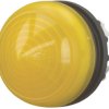 Light attachment, illuminable, waistband round, yellow, front ring silver gray, mounting Ø 22.5 mm, 216781