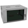 Szafa wisząca RACK 19 6U 450mm szara drzwi szklane COM-BOX MIRSAN