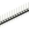Pin header, 15 pole, pitch 2.54 mm, straight, black, 10043951