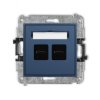 MINI Mechanizm ładowarki USB podwójnej 2xUSB C, 30W max. navy blue 64MCUSB-9