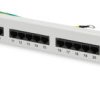ISDN patch panel, LSA, (W x H x D) 482 x 44 x 109 mm, gray, DN-91325-1