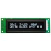 Wyświetlacz LCD alfanumeryczny 2x20, białe znaki na czarnym tle, 5 V, LCD-PC-2002A-DIW W/KK-E6 C PBF