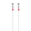 Skross Kabel USB USB 2.0 Złącze męskie USB-C®, Złącze męskie USB-C® 1.20 m biały konstrukcja okrągła SKCA0008C-C120CN