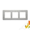 BERKER Q.7 Ramka 3 potrójna pozioma metal stal szlachetna 10236083 HAGER