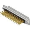D-Sub plug, 37 pole, standard, equipped, straight, wire-wrap, 163A11499X