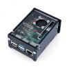 Obudowa Raspberry Pi 4B z wentylatorem - czarna