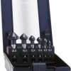 Pogłębiacze stożkowe HSS Exact 51157, 90 st., 6,3-20,5 mm, TiAIN, 6 szt., DIN 335-C